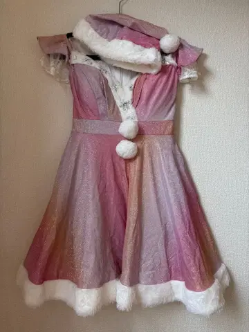 슈가 산타 드레스 핑크 계열 그라데이션