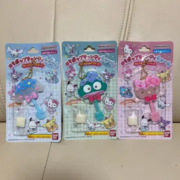 산리오 롤리팝 캔디 참 3개 세트