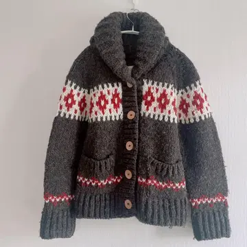 카 KHAJU 쉽스 페루제 울 가디건