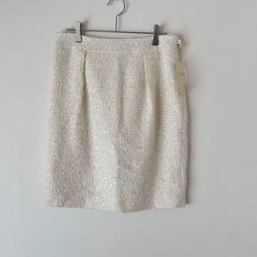 해시태그 트위드 타이트 스커트 무릎 기장 안감 있음 왼쪽 지퍼 고급