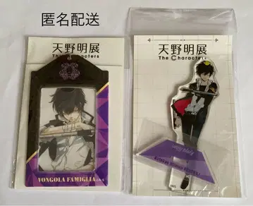 아마노 아키라 전시회 히바리 쿄야 카드 홀더 아크릴 스탠드 리본