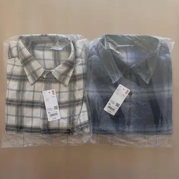 UNIQLO 플란넬 셔츠 긴팔 x 2장