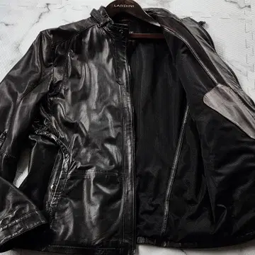 XXL 상당 HUGO BOSS 라이더 자켓 내퍼 가죽 램 가죽