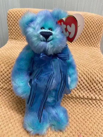 Ty 봉제 인형 파랑과 스카이블루 그라데이션 비니 베이비 컬렉션