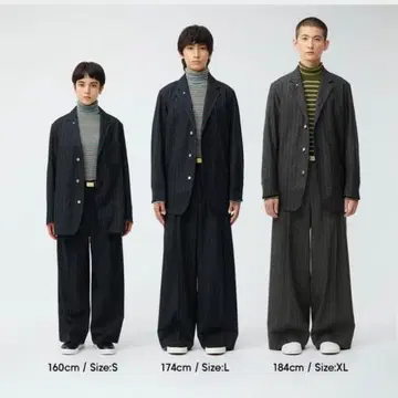 GU x beautiful people 커버올 셋업 그레이