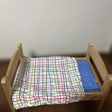 IKEA DUKTIG 인형용 침대 린넨 세트 포함
