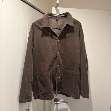 무인양품 나무 열매로 만든 카포크 혼방 코듀로이 셋업 XL 다크 브라운