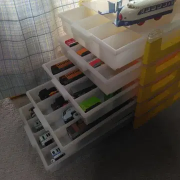 기차 케이스 5단 프라레일도 함께 세트 신칸센 제설차 화물 정크