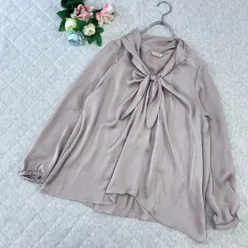 삼플리시테 [Free] 블라우스 비즈니스 캐주얼 엘레강트 새틴 성인