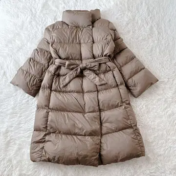 새상품급 완판템 유니클로 롱 다운 코트 스탠드 카라 경량 L 사이즈