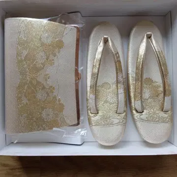 일본 정통의상 소품 세트 조리 및 백 골드 컬러