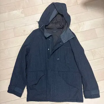 Johnbull 울 혼방 후드 부착 자켓 다크 그레이