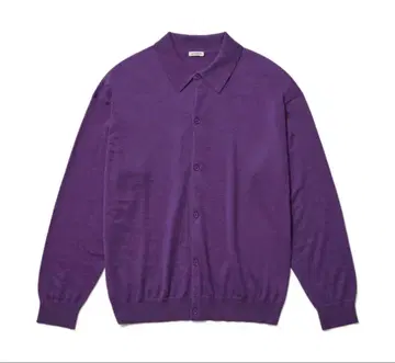 cash&barba Worsted Cashmere 퍼플 가디건