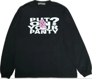 빤쮸토끼 롱 티셔츠 긴팔 블랙