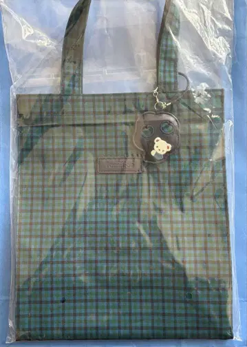 미사용 새상품 [ 파밀리아 ] 토트백(대) 블루 계열 파밀리아 체크