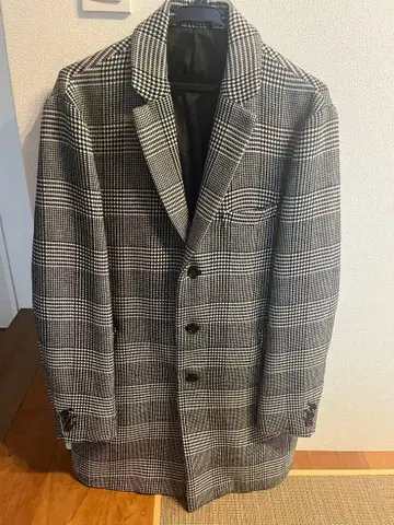 INHERIT 체스터 코트 체크 무늬