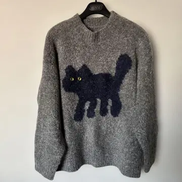 그레이 니트 스웨터 긴팔