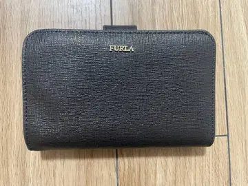 FURLA 바빌론 접이식 지갑 블랙 x 핑크 PBAB 1026663
