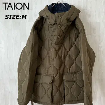 TAION 타이온 밀리터리 풀오버 후디 다운 퀼팅 M