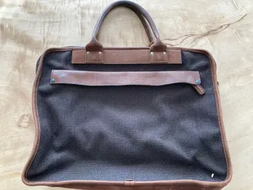 브라운 메쉬 가죽 비즈니스 백