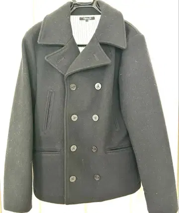 유나이티드 애로우즈 블랙 울 피 코트 L 사이즈