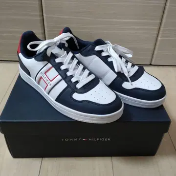 TOMMY HILFIGER 스니커즈 화이트/네이비 26.5cm