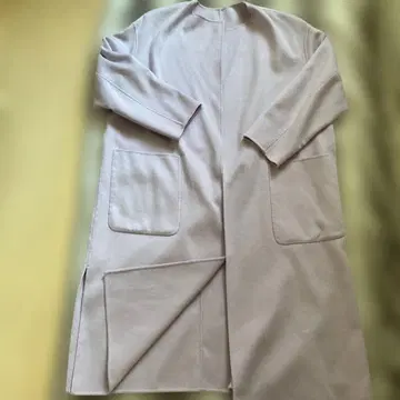 23구 울 롱 코트 라벤더 핑크