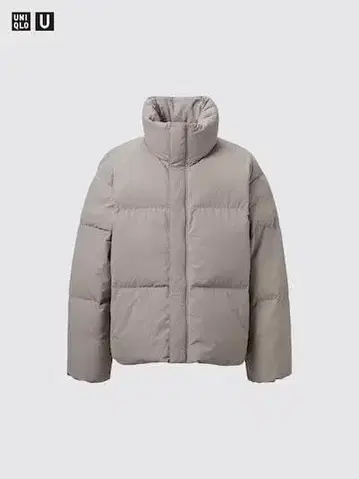 유니클로 U 패디드 볼륨 자켓 내추럴 M