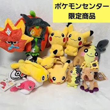 포켓몬 센터 한정판 봉제 인형 묶음 판매 피카츄 오거폰 택 포함