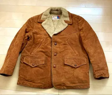 vintage!Schott 런치 코트 웨스턴 스웨이드 USA제