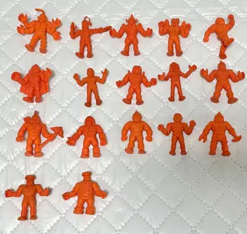 근육맨 지우개 주홍색 일괄 세트 (17개)