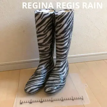 REGINA REGIS RAIN 레인부츠 장화 M 택 포함 제브라