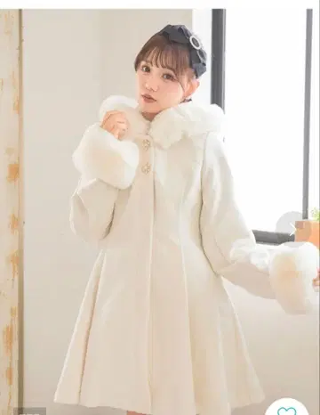 ROJITA 화이트 코트 지뢰 양산형