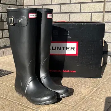 HUNTER 레인부츠 블랙 장화