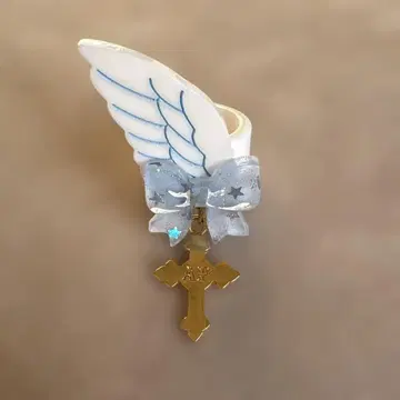 Milky cross 반지 색스