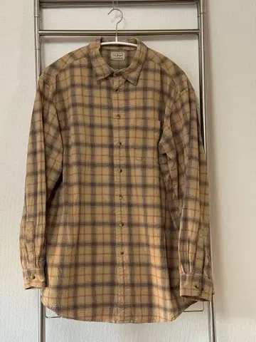 L.L.Bean 체크 셔츠 베이지