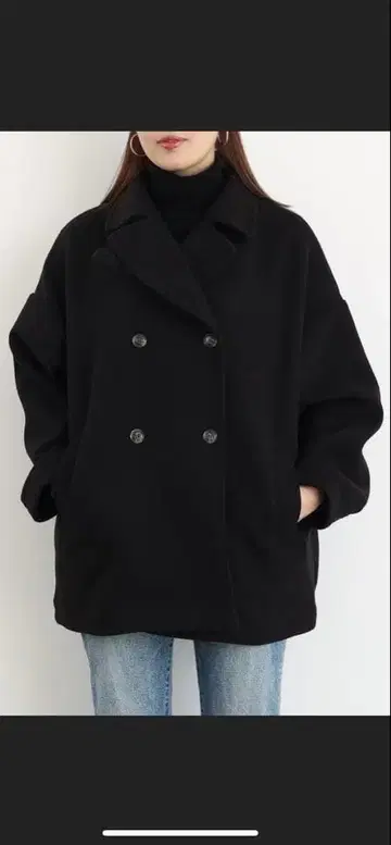 [ EMODA ] 2WAY 미디 코트 미사용 새상품