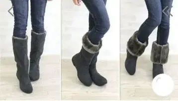 Beauth BT131 뷰스 여성용 롱 부츠 다크 그레이 방수