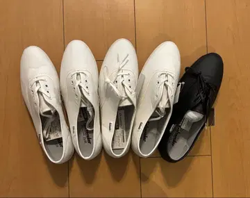 일륜차 신발 갸루 스니커즈 23.0cm 왼발 화이트 블랙