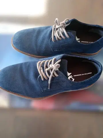 새상품급 락포트 남성용 25 네이비 스웨이드 신발 US 7