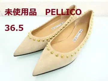 미사용 PELLICO ANIMA 1.0cm 스터드 펌프스 36.5