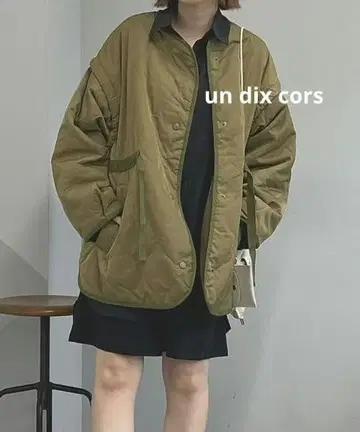 [ 새상품급 ] un dix cors 앤디콜 퀼트 자켓 클리닝 완료