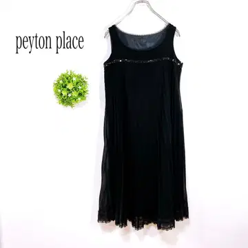 peyton place [M] 파티 드레스 원피스 플리츠 블랙