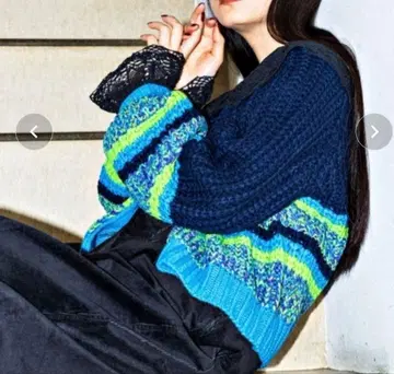 [ MODE NORM CORE ] 니코앤드 컬러 블록 크루 가디건