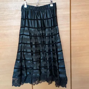 모리걸 fairygrunge 페어리 그런지 프릴 밑단 레이스 스커트