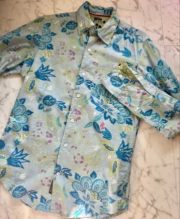 GANESH 긴팔 셔츠 소매 로고 자수 S 사이즈