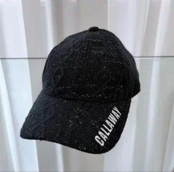 캘러웨이 Callaway 니트 캡 블랙 라메 케이블 짜임