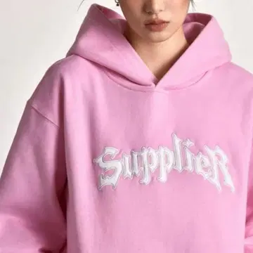 supplier/핑크 후드티 로고
