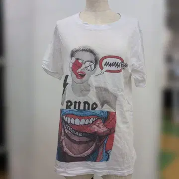 그래픽 프린트 T셔츠 화이트