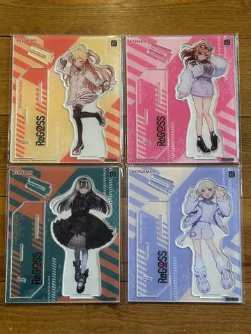 사운드볼텍스 아크릴 스탠드 4종 세트 미개봉 새상품 ReGROSS